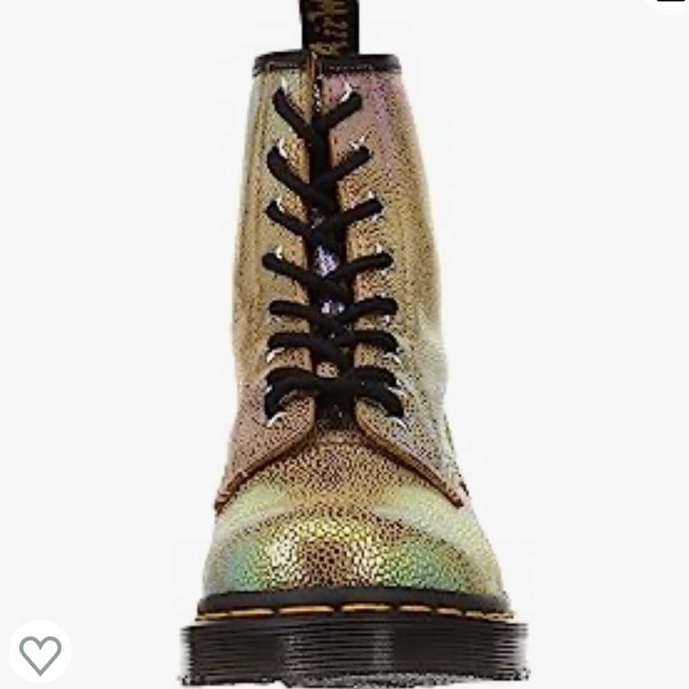 Dr. Martens 1460 Sand Rainbow Ray‎ Leather Lace Up Combat Boots Women’s 6 NEW - Picture 7 of 12